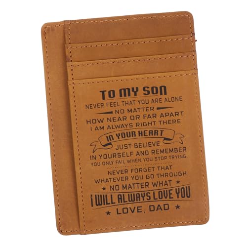 FRCOLOR RFID Kartenhalter PU Dünnes Elegantes Kartenetui für Herren für Reisen Schützt Ihre Kreditkarten Ausweise Leicht Kompakt für Täglichen Gebrauch von FRCOLOR