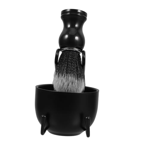 FRCOLOR Rasierpinsel Und Schale Set Für Männer Inklusive Rasierpinsel Rasierschale Rasierständer Komfortables Rasiererlebnis Und Einfache Handhabung von FRCOLOR