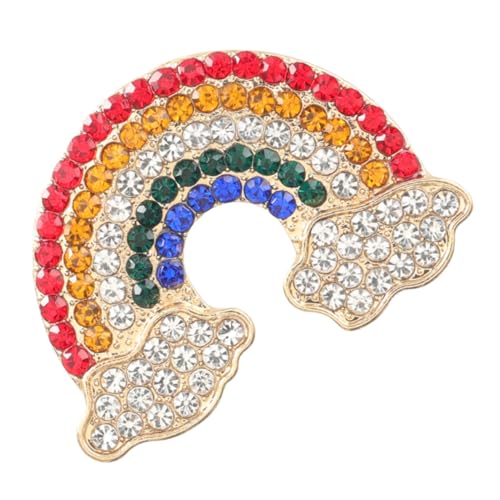 FRCOLOR Regenbogen Brosche aus Legiertem Modische Anstecknadel Zierliche Corsage für Kleidung Taschen Hüte und Accessoires Multifunktionaler Schmuck für Damen und Mädchen von FRCOLOR