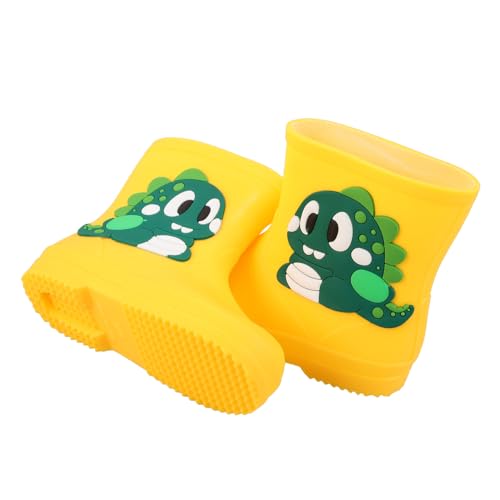 FRCOLOR Regenstiefel PVC Cartoonmotiv Flexibel Rutschfest Outdoor Schuhe für Jungen und Mädchen für Regen Schule Camping und Wasserspiele von FRCOLOR