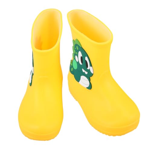 FRCOLOR Regenstiefel PVC Leicht Rutschfest Cartoon Motiv Outdoor Schuhe für Mädchen Jungen Kompakt Robust von FRCOLOR