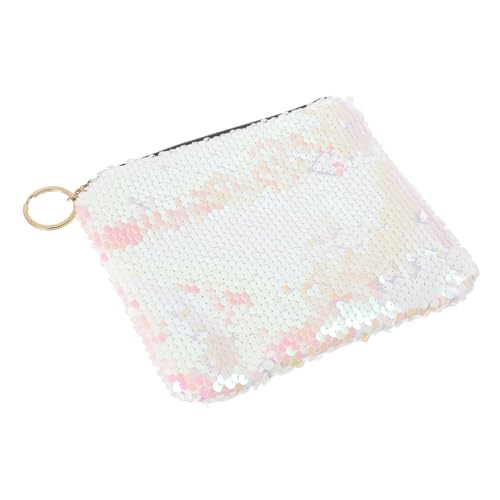 FRCOLOR Glitzer Federmäppchen Frauengeldbörse Damen Geldbörse Party-Clutch-Handtasche Woamn Münzbeutel Damen Mädchen Glitzer Make-up Beutel Frau Handtasche Zweifarbig Waage Reisen von FRCOLOR