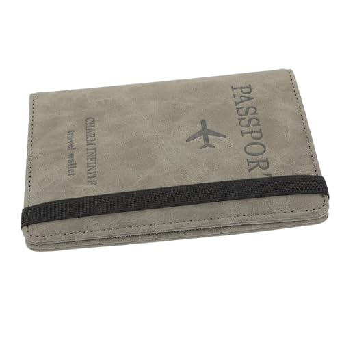 FRCOLOR Reise Passschutz PU RFID Geschützt für Impfpass Karten Praktischer Reiseführer für Damen Herren Leicht von FRCOLOR