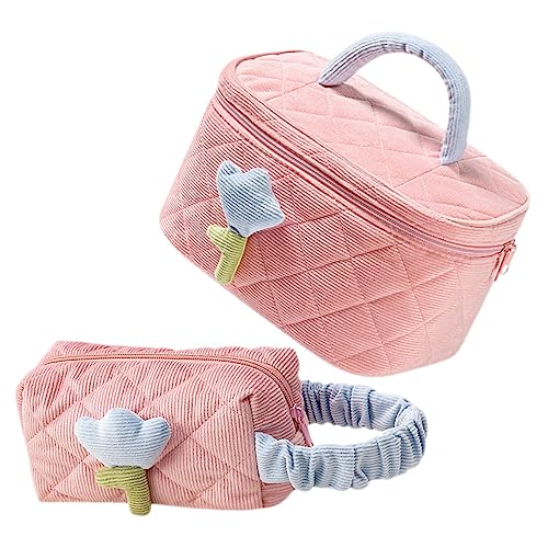 FRCOLOR 2stücke Kosmetiktäschchen Reise Make up Tasche Kulturtasche Für Frauen Mit Reißverschluss Für Reisezubehör Und Schminkartikel Organizer von FRCOLOR