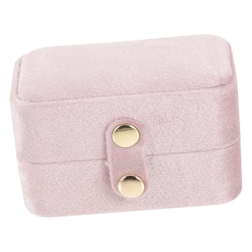 FRCOLOR Reise-schmuckschatulle Ohrringbox Tragbare Schmuckschatulle Für Damen Ringhalter-Box Schmuckaufbewahrungsbox Reise-schmuck-Organizer Schmucketui Für Reisen Schmuckbox Klein von FRCOLOR