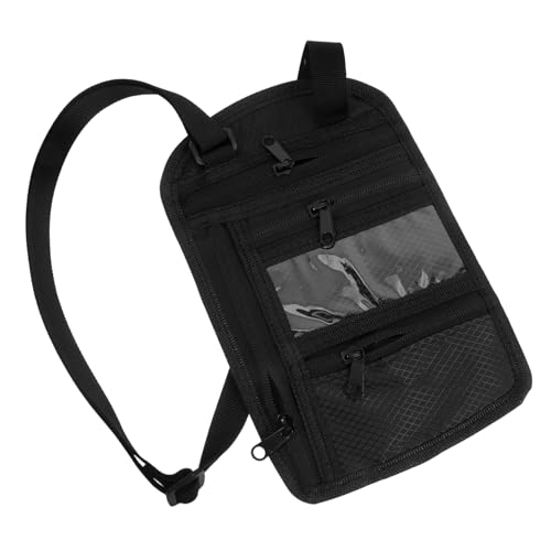 FRCOLOR Reisepasshülle Für Herren wasserdichte Reisepass-halsbrieftasche Praktischer Dokumentenhalter Mit Umhängeband Für Reisen Organisationstasche Für Pässe Tickets Und Geld von FRCOLOR