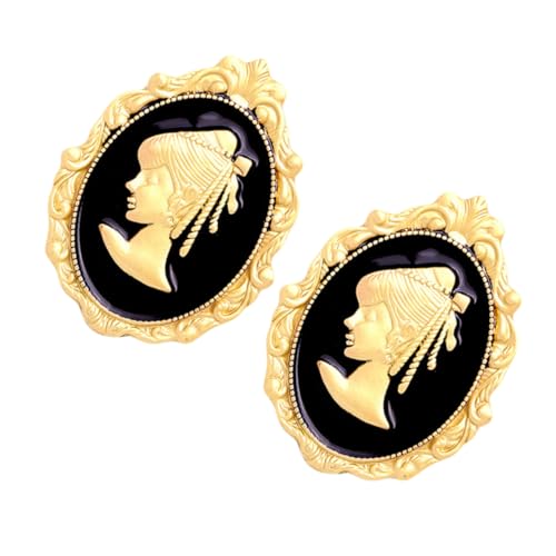 FRCOLOR Retro Damen Brosche mit Reliefdesign Brosche für Kleidung Pullover Schals Vintage Dekoration für Festliche Anlässe Besondere von FRCOLOR