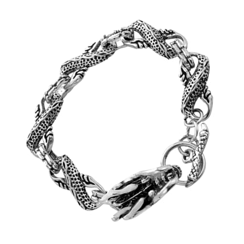 FRCOLOR Retro Drachenarmband Hautfreundlicher Legierung für Herren Persönlichkeitsarmband im Hip Hop Stil Modisches Accessoire für Langlebig und von FRCOLOR