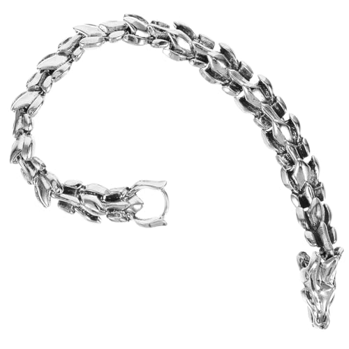 FRCOLOR Punk-drachen-armband Metall Für Männer Handgelenkschmuck Stilvolle Armbänder Herrenarmband Mit Drachen Design Hip-hop-armband Schmuck Für Herren von FRCOLOR