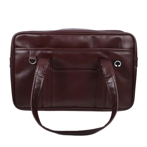 FRCOLOR Retro PU Messenger Bag Schultertasche Laptoptasche mit Mehrfachfächern Vielseitig für Business Reisen und Outdoor von FRCOLOR