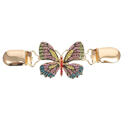 FRCOLOR Retro Schmetterlings Pullover Clip Eleganter Kleidung Clip für Strickjacken Schals und Umhänge Langlebig Legierung für Besondere Outfits von FRCOLOR