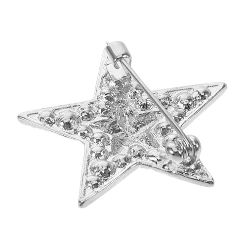 FRCOLOR Retro-anstecker-brosche Mit Strasssteinen Sternbrosche Aus Legierung Für Anzüge Pullover Und Schals Vielseitige Party-brosche von FRCOLOR