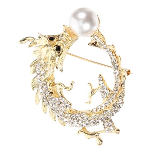 FRCOLOR Dragon Brosche Mit Vintage-design Goldfarbene Dekoration Für Anzüge Kleider Schals Und Handtaschen Für Partys Hochzeiten Und Besondere Anlässe FRCOLOR Dragon Brosche Mit Vintage-design Goldfarbene Dekoration Für Anzüge Kleider Schals Und Handtaschen Für Partys Hochzeiten Und Besondere Anlässe von FRCOLOR