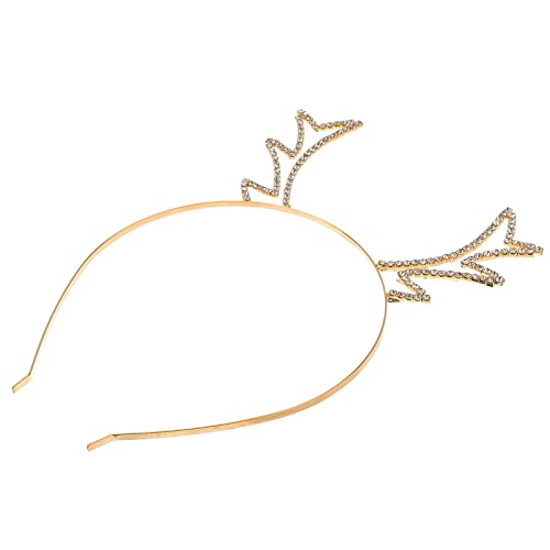 FRCOLOR Geweihstirnband Mit Strass Für Frauen Mädchen Weihnachtskostüm-accessoire Legierungsmaterial Party-deko Für Maskenbälle Und Festlichkeiten von FRCOLOR