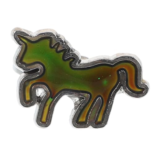 FRCOLOR Unicorn Ring Für Mädchen Verstellbarer Temperaturwechselnder Cartoon-tier-ring Süßes Und Stilvolles Finger-jewelry Für Junge Mädchen Und Teenager Einzigartiges Design Für FRCOLOR Unicorn Ring Für Mädchen Verstellbarer Temperaturwechselnder Cartoon-tier-ring Süßes Und Stilvolles Finger-jewelry Für Junge Mädchen Und Teenager Einzigartiges Design Für von FRCOLOR
