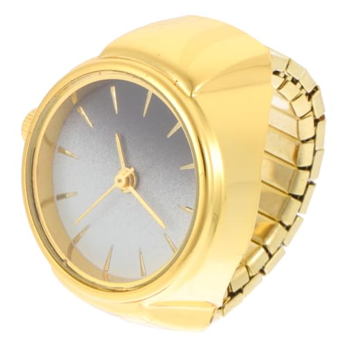 FRCOLOR Ringförmige Uhr mit Einzigartigem Farbverlauf Damen Fingeruhr Modisch Kreativ Praktisch Tragbar Schmuck Uhr von FRCOLOR