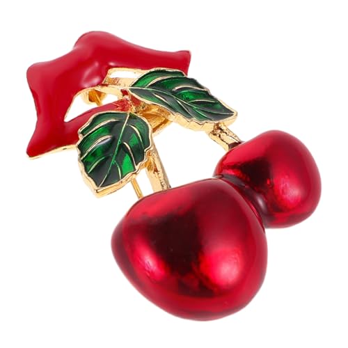 FRCOLOR Rote Lippen Kirsche Brosche aus Langlebiger Legierung Dekorativer Ansteckpin für Damen Vielseitiges Schmuckaccessoire für Kleidung Taschen Hüte und Festliche Anlässe Geschenkidee FRCOLOR Rote Lippen Kirsche Brosche aus Langlebiger Legierung Dekorativer Ansteckpin für Damen Vielseitiges Schmuckaccessoire für Kleidung Taschen Hüte und Festliche Anlässe Geschenkidee von FRCOLOR