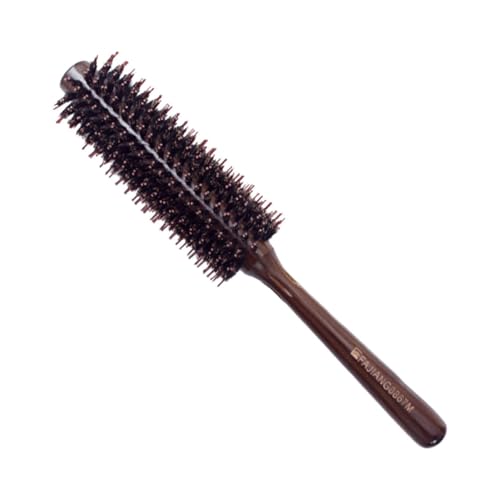 FRCOLOR Runde Haarbürste Mit Natürlichen Wildschweinborsten Und Holzgriff Ideal Zum Trocknen Stylen Und Locken Für Frauen Perfekte Rundbürste Für Alle Haartypen 8867 14 von FRCOLOR