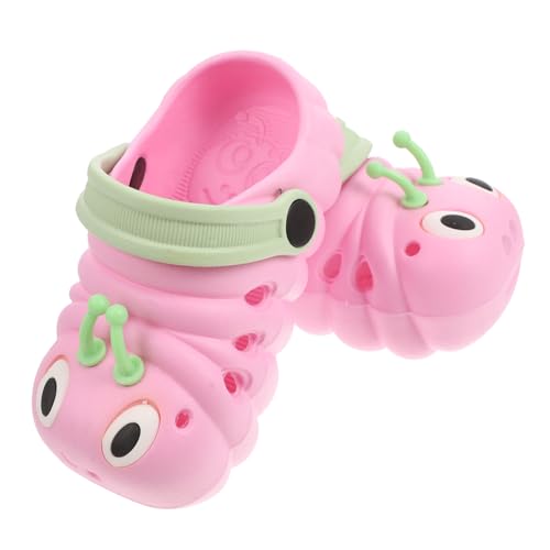 FRCOLOR Sandalen Mädchen Sommer Strand Rutschfeste Cartoon Raupen Badeschuhe Jungen Slipper Leichte Bequeme Schuhe von FRCOLOR