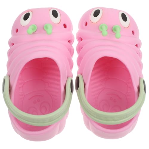 FRCOLOR Sandalen Rutschfest Cartoon Raupe Strand Schuhe Leicht Atmungsaktiv Jungen Mädchen Sommerschuhe von FRCOLOR