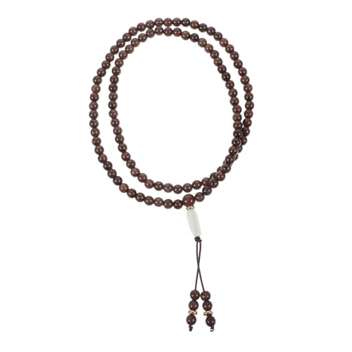 FRCOLOR Holzarmband Rosenkranz Perlen Sandelholzperlen Für Herren Buddha Perlenarmband Holzperlenarmband Buddhistisch Holzarmbänder von FRCOLOR