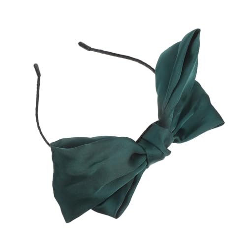 FRCOLOR Satin Haarreifen mit Großem Schleifenknoten Doppellagiges Glattes Satinband Modisches Vintage Haarband für Frauen und Mädchen Elegantes Vielseitiges Accessoire für Alltag und Party von FRCOLOR