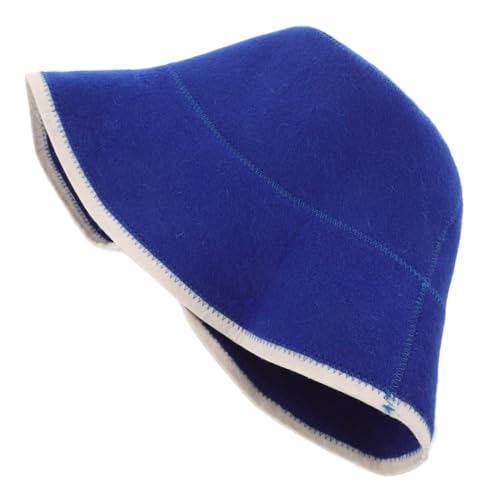 FRCOLOR Saunahut aus Dickem Filzwoll material Saugfähig und Hitzeschützend Russischer Stil Unisex Saunahaube für Heiße Wellness und Dampfbäder Natürliche Wollfilzkappe für Männer und von FRCOLOR