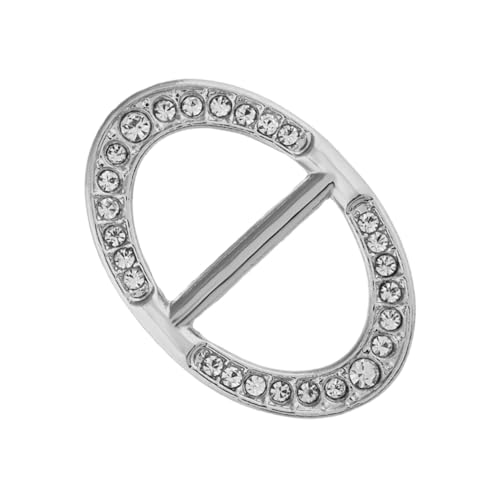 FRCOLOR Schalring Aus Legierung Schalschnalle Schalclip Schalklemme Silberfarben Einfacher Schalschmuck Langlebig Und Leicht Verzierung Für Schals Und Tücher von FRCOLOR