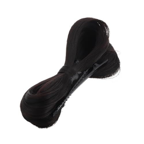 FRCOLOR Elegante Perücke Dutt Haarverlängerungen Für Frauen Schal Perücke Mit Schmetterling Schleife Accessoire von FRCOLOR
