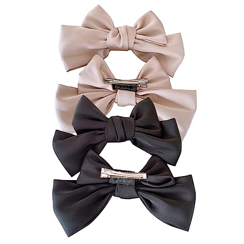 FRCOLOR Schleife Haare Stück Schleifen Haarspangen Schleifen Haarspangen Für Damen Haaraccessoires Mit Eleganten Schleifen Hellbraun Und Ideales Haar Accessoire Für Ädchen Und Frauen von FRCOLOR