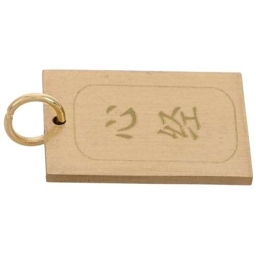 FRCOLOR Schlüsselanhänger Aus Messing Mit Herz-spruch Und Shurangama-botschaft Buddhistisches Amulett Segen Des Friedens Schlüsselfunktion Und Dekor Für Handtaschen FRCOLOR Schlüsselanhänger Aus Messing Mit Herz-spruch Und Shurangama-botschaft Buddhistisches Amulett Segen Des Friedens Schlüsselfunktion Und Dekor Für Handtaschen von FRCOLOR