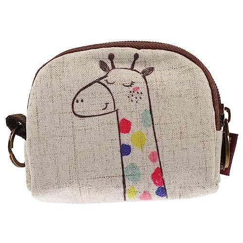 FRCOLOR Schlüsselbox Mini Geldbeutel Portemonnaie kleine Schlüsseltaschen kleine Taschen für die Handtasche Beutel zum Halten von Schlüssel Kleingeldbörse für Damen Leinen- von FRCOLOR