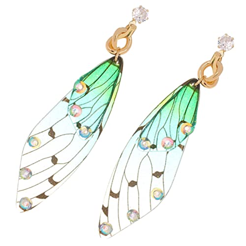 FRCOLOR Schmetterling Flügel Ohrringe Damen Leichtes Design Modisch Zarte Flügel Ohrhänger Komfortabel Für Frauen Mädchen von FRCOLOR