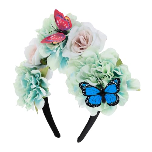 FRCOLOR Schmetterlings-Stirnband Halloween-Stirnbänder für Frauen cosplay-Stirnbänder für frauen hair clip flower stutzenhalter caps Stirnbänder für Damen Schmetterlings-Stirnbänder Blumen von FRCOLOR