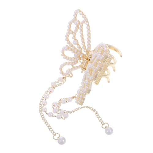 FRCOLOR Schmetterlings-haarspangen Glitzernder Schmetterlingsform Und Quaste Koreanische Metall-haar-accessoires Mit Kettenfransen Für Frauen Und Mädchen von FRCOLOR