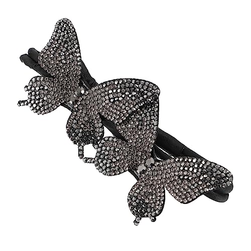 FRCOLOR Haarknotenformer Mit Schmetterlingen Und Strasssteinen Haarstylingtool Für Frauen Und Mädchen Duttformer Zum Schnellen Frisieren von FRCOLOR