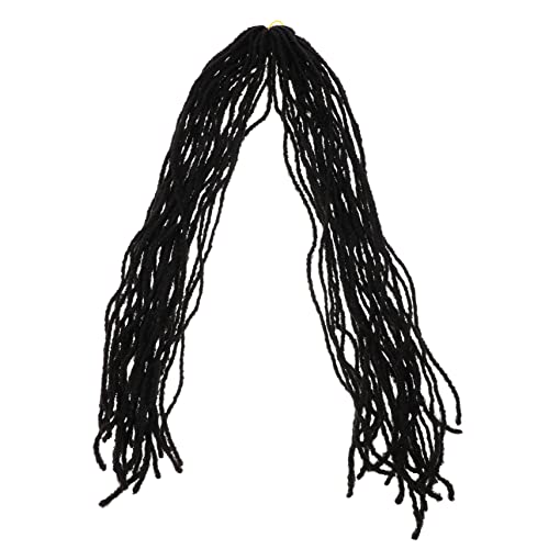 FRCOLOR Schmutzige Kleine Zöpfe Modische Haarperücke Doppelseitige Dreadlock-erweiterungen Herren-toupet Stirnbandperücken Mode Haarteil Dreadlocks Mann Weben Clip Hochtemperaturdraht von FRCOLOR