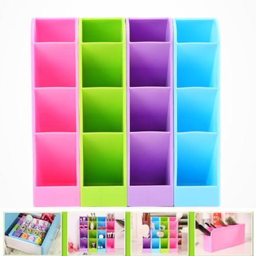 FRCOLOR Tischständer Schreibtisch-organizer Aus Acryl Organizer Für Make-up-pinsel Stifthalter Für Den Schreibtisch Bleistiftbecher -halter Kunstveranstalter Kosmetik Violett Schreibwaren von FRCOLOR