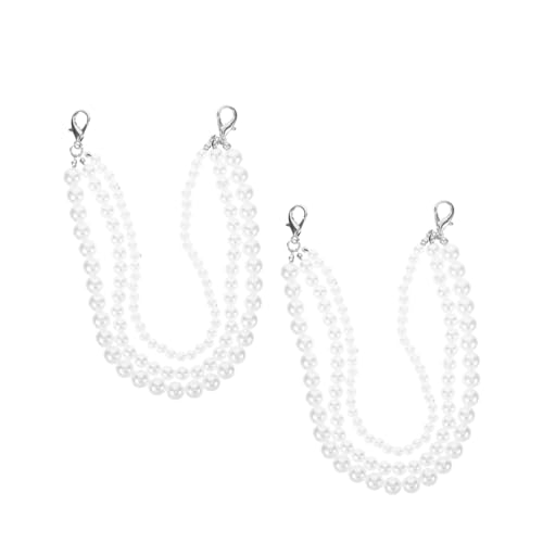 FRCOLOR Schuhanhänger Für Damen Perlendesign Schuhketten Schuhkette Schmuck Schuhdekoration Schnürsenkelanhänger Stiefelketten Schuhkettenschmuck Schuhschmuck Anhänger Für Sneaker von FRCOLOR