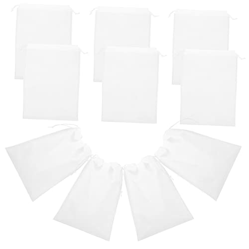 FRCOLOR Schuhaufbewahrungsbeutel 10 Stück Kordelzugbeutel für Damen und Herren Reise Schuh Taschen Atmungsaktive und Schützende Aufbewahrungstaschen für Schuhe 40x30cm für Unterwegs von FRCOLOR