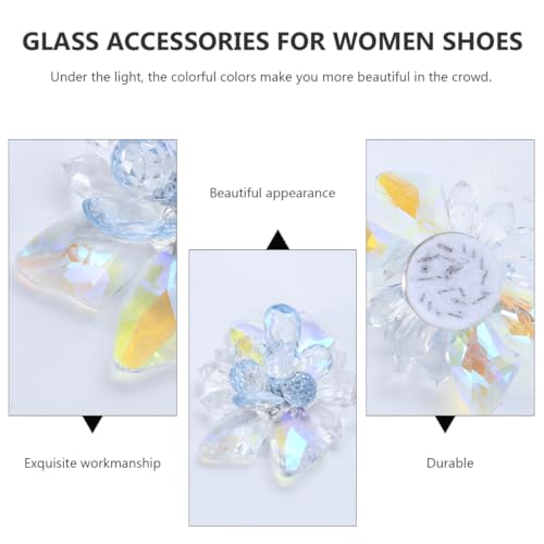 FRCOLOR Schuhschnalle Aus Kristallglas Handgefertigt Schuhclip Für Damen Flache Schuhe Stiefel Sandalen Pumps Schuhzubehör Für Alltag Hochzeit Feste von FRCOLOR