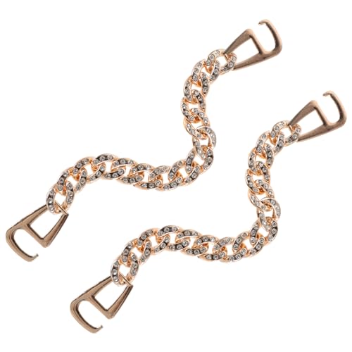 FRCOLOR Schuhkettchen für Sneaker und Clogs Einfache Befestigung Kleber Schuhdekoration mit Perlen und Strass Langlebige Farbbeständigkeit Vielseitig für Damen und Erwachsene von FRCOLOR