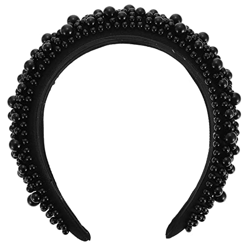 FRCOLOR Perlen Stirnband Für Mädchen Zartes Haarband Mit Perlen Schicke Kopfschmuck Für Frauen Perlenhaare Für Party Und Alltag von FRCOLOR