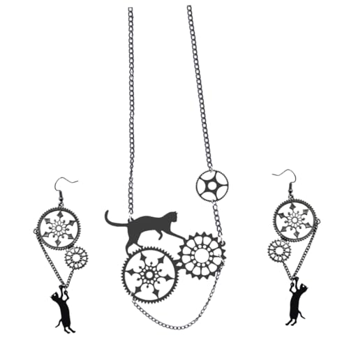 FRCOLOR Halsketten-ohrringe-set Elegante Ohrringe Ohrhänger Halskette Damenschmuck Set Für Partys Und Alltag von FRCOLOR