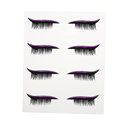 FRCOLOR Selbstklebende Wimpern Wimpern Falsche Wimpern Eyeliner Aufkleber 4 Paar Eye Liner Streifen Aufkleber von FRCOLOR