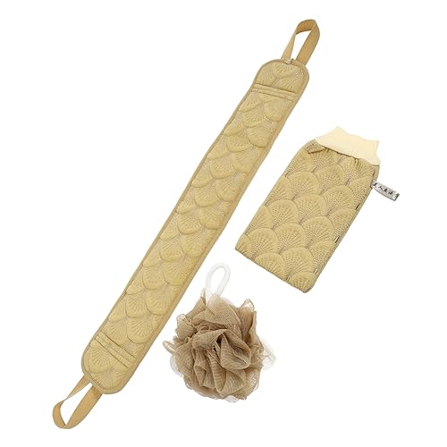 FRCOLOR Badetuch Rückenmassagetuch Duschtuch Bad Streifen Zurück Wäscher Hautpflege Massage Duschball von FRCOLOR