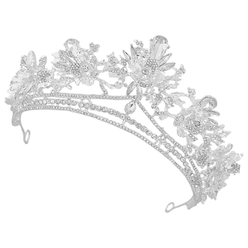 FRCOLOR Für Hochzeitskrone Mit Funkelnden Kristallen Für Braut Abschlussball Und Besondere Anlässe Perfektes Haaraccessoire Für Mädchen Und Damen von FRCOLOR
