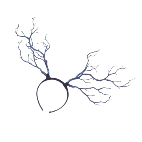 FRCOLOR Simulation Antlers Stirnband Mit Dekorative Haaraccessoires Für Partys Fotorequisiten Und Cosplay Blau von FRCOLOR