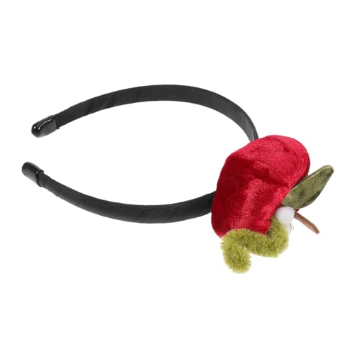 FRCOLOR Simuliertes Apfel Haarband aus Samt für Damen Nostalgisches Weihnachts Stirnband mit Apfel Design Leicht und Bequem für Festlichkeiten und Feiertage von FRCOLOR