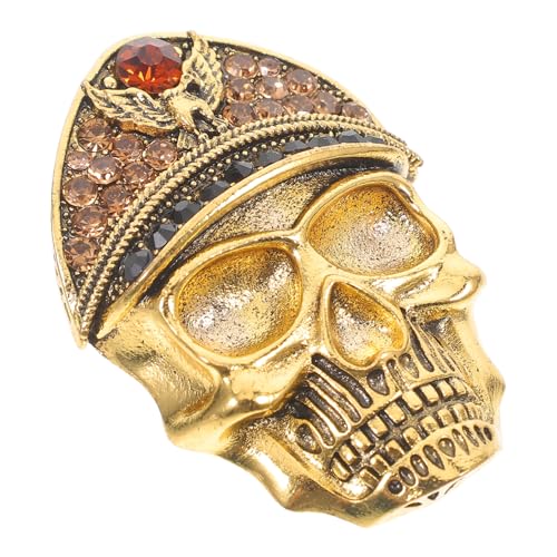 FRCOLOR Skelett Brosche Strass Pin für Halloween Anstecknadel für Kleidung und Taschen Kreatives Accessoire für Partys und Unisex Design für Männer und Frauen von FRCOLOR